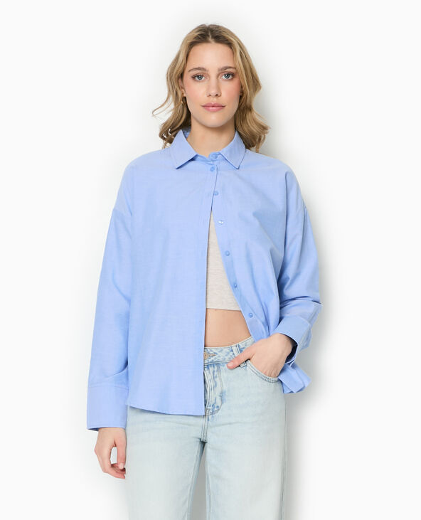 Chemise ample et droite bleu - Pimkie