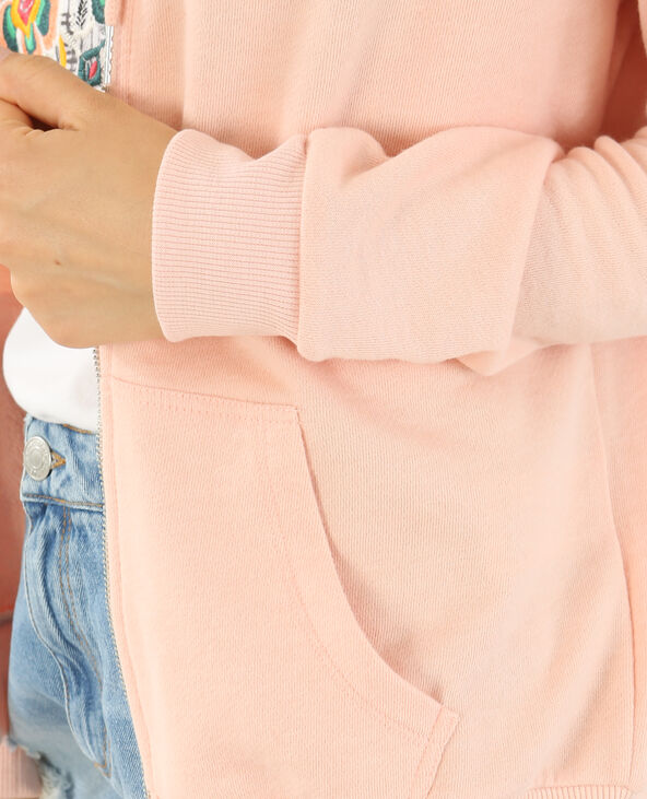 Gilet à capuche rose clair - Pimkie