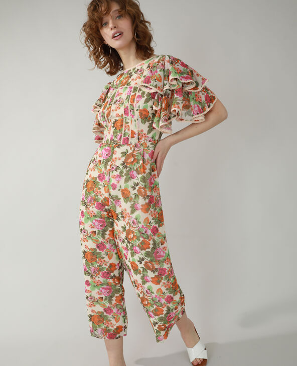 Combinaison fleurie rose clair - Pimkie
