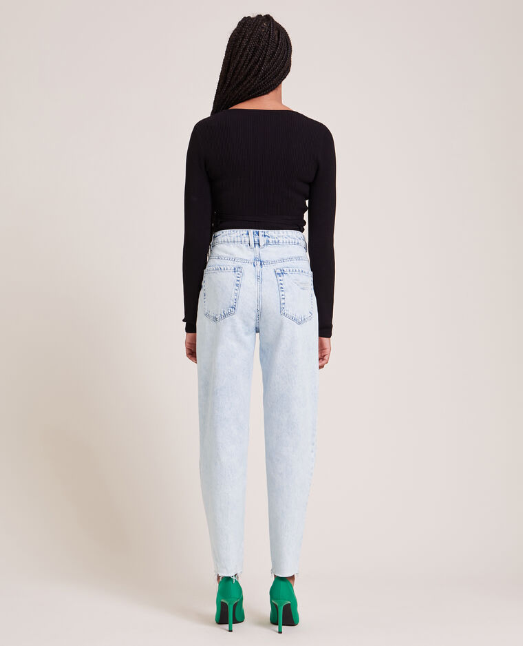 Jean mom trashé bleu clair - Pimkie
