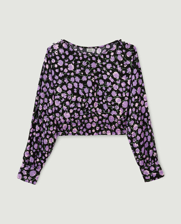 Blouse avec manches chauve-souris violet - Pimkie