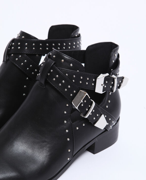 Bottines ajourées noir - Pimkie