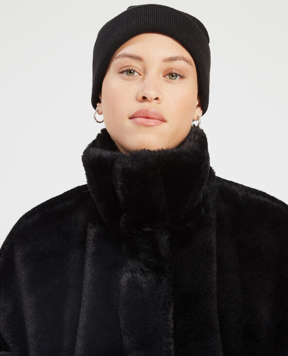 Blouson fausse fourrure noir - Pimkie