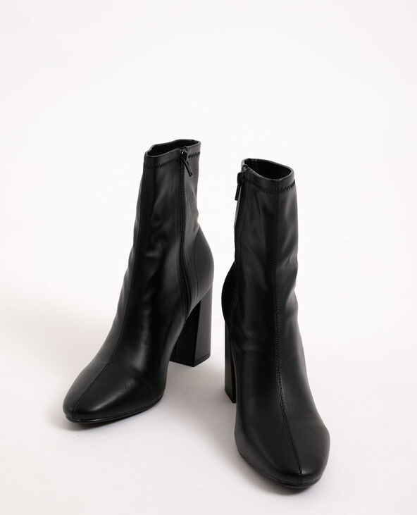 Boots à talons hauts noir - Pimkie