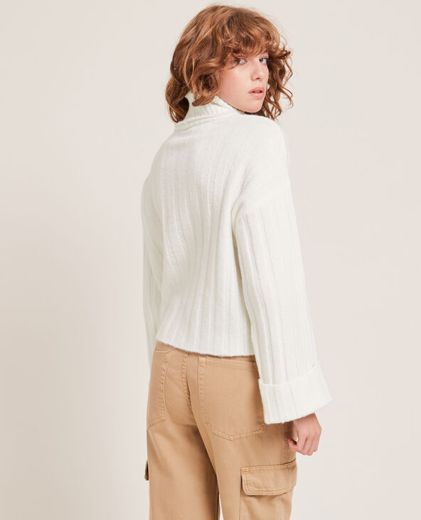 Pull à col roulé blanc - Pimkie