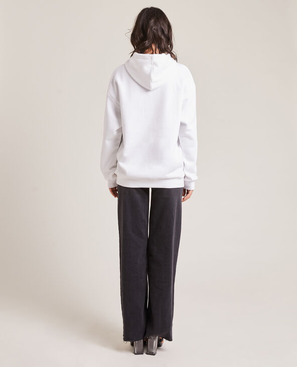 Sweat capuche blanc - Pimkie