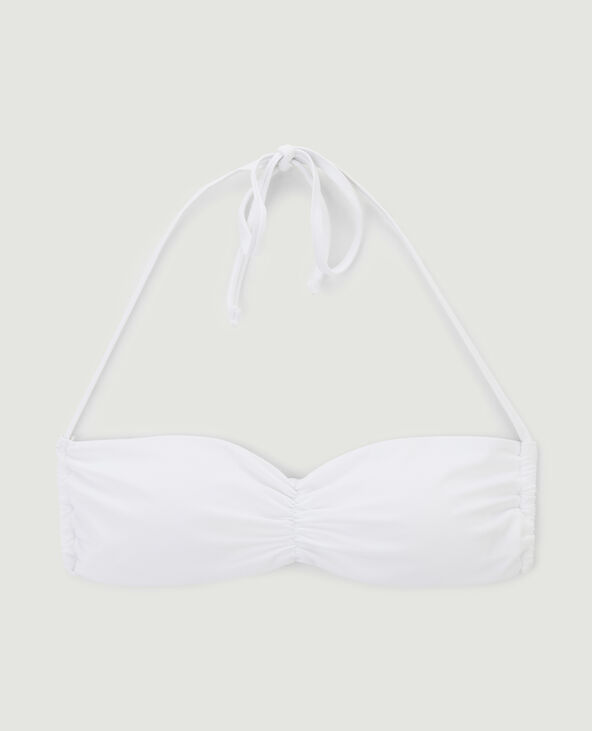 Haut de maillot de bain bandeau blanc - Pimkie