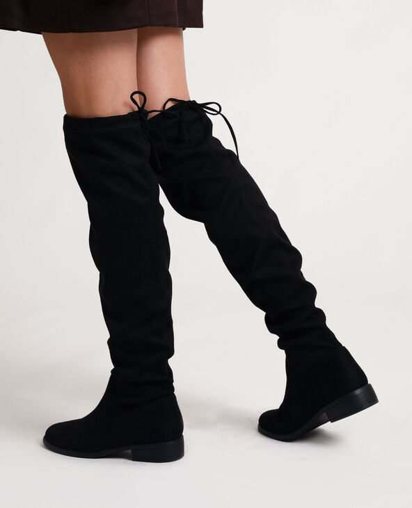Cuissardes clearance suedine noir