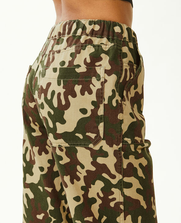 Pantalon cargo droit camel - Pimkie