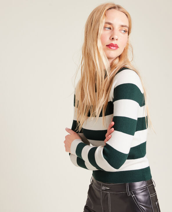Pull fin col montant vert - Pimkie