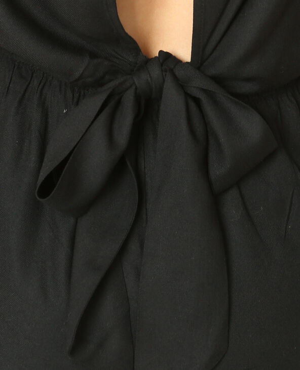 Combishort à dos ouvert noir - Pimkie