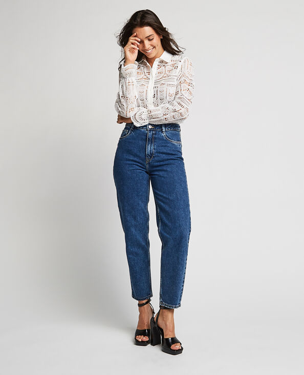 Jean mom taille haute bleu - Pimkie