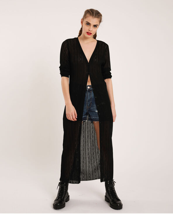 Gilet long noir - Pimkie