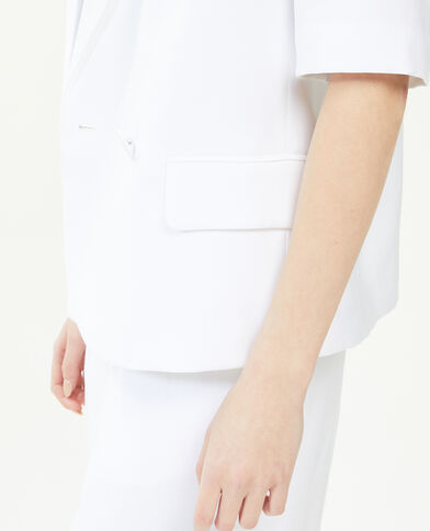 Veste blazer manches courtes blanc - Pimkie