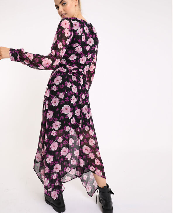 Robe à fleurs noir - Pimkie