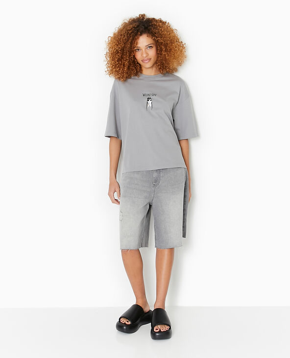 T-shirt WEDNESDAY gris - Pimkie
