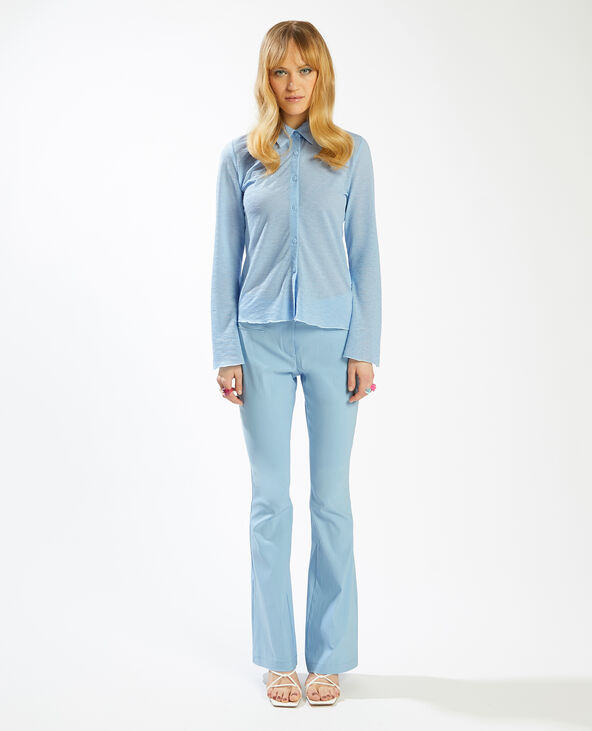 Chemise manches évasées bleu - Pimkie