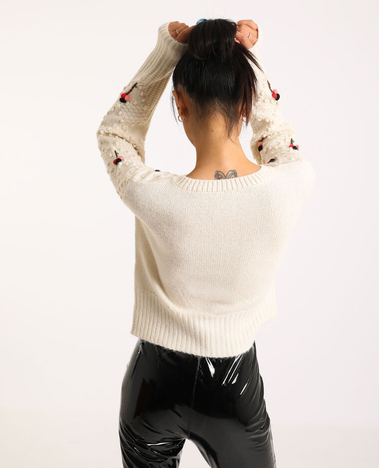 Gilet brodé blanc - Pimkie