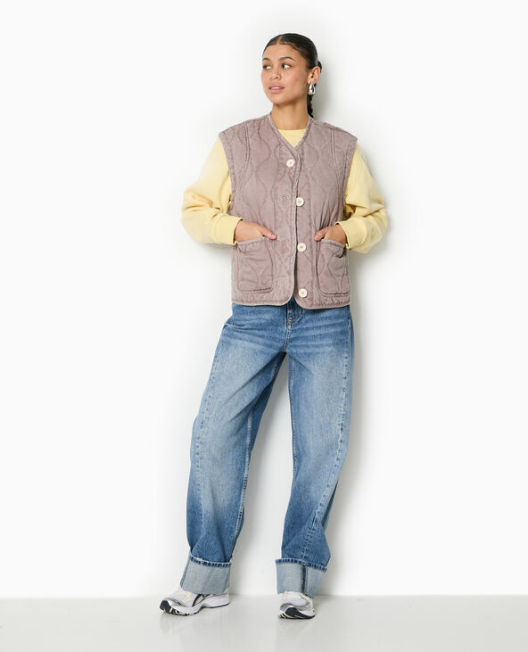 Veste matelassée sans manches violet - Pimkie