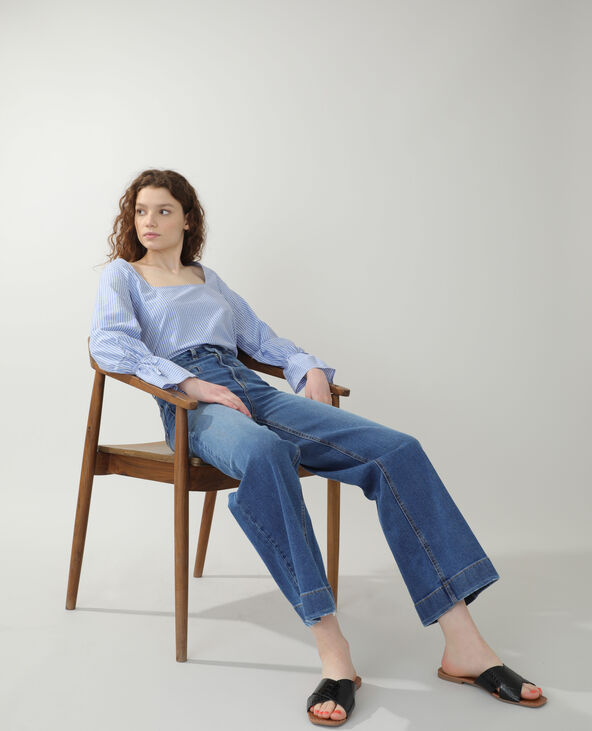 Top rayé bleu clair - Pimkie