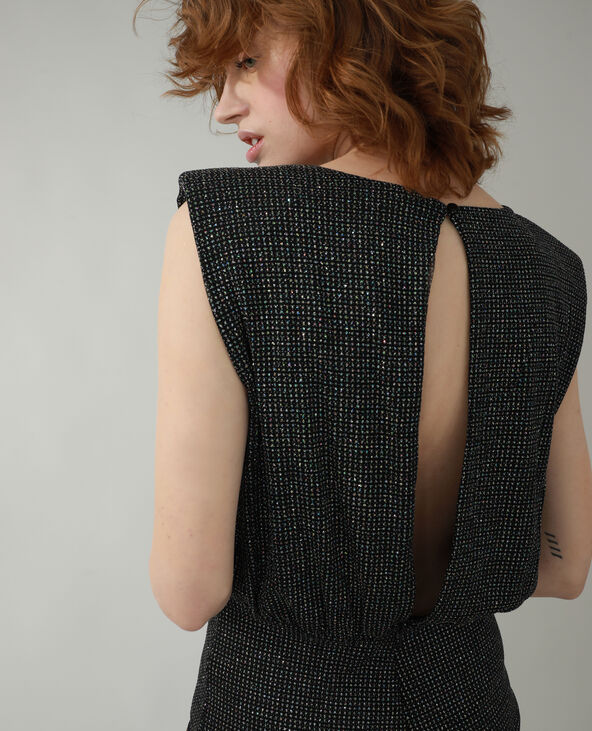 Robe à paillettes noir - Pimkie