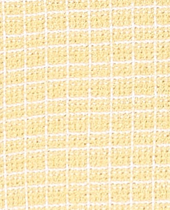 Gilet sans manches en maille à carreaux jaune - Pimkie