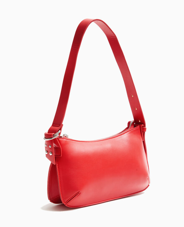 Sac porté épaule effet double poche rouge - Pimkie