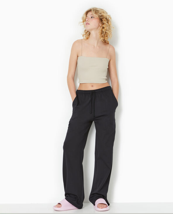 Pantalon de jogging droit noir - Pimkie