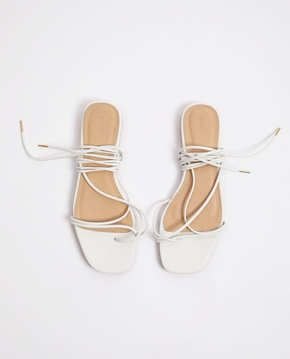 Sandales à lacets blanc - Pimkie