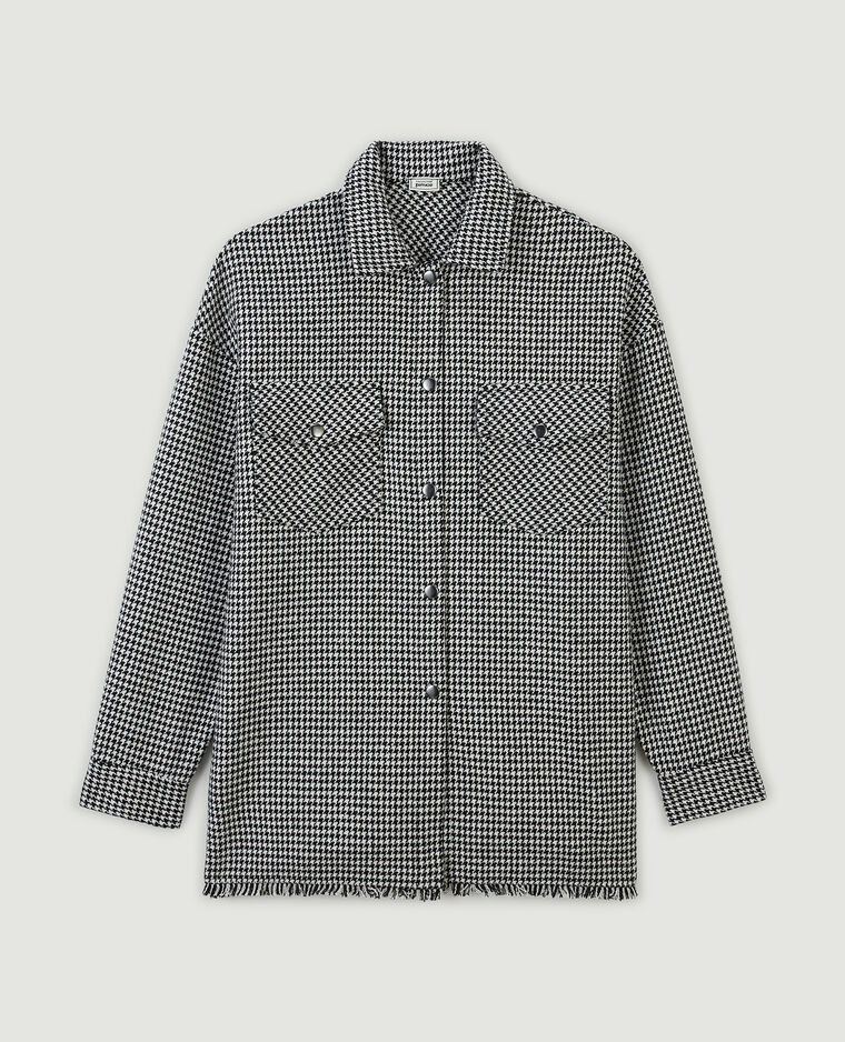 Surchemise en tweed noir - Pimkie
