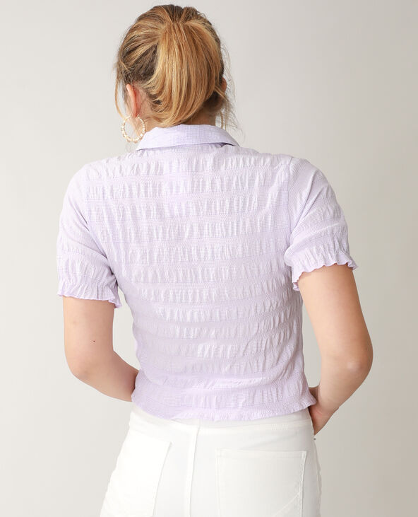 Chemisier gaufré violet - Pimkie