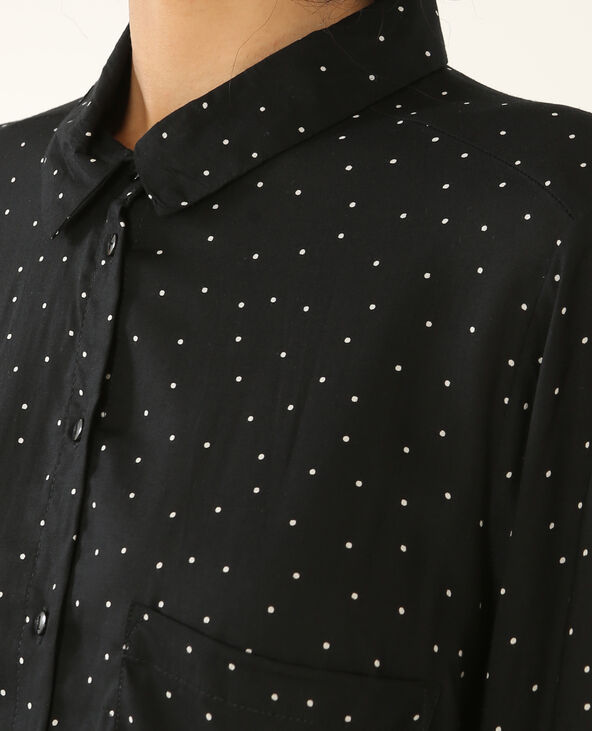 Chemise à pois noir - Pimkie