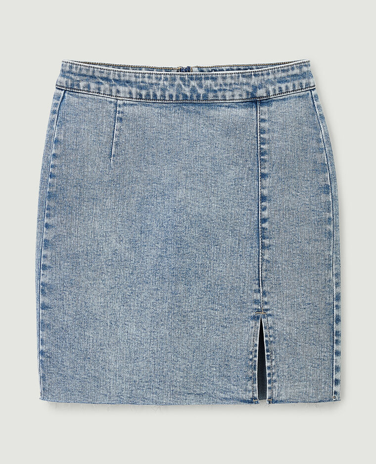 Jupe en jean bleu clair - Pimkie