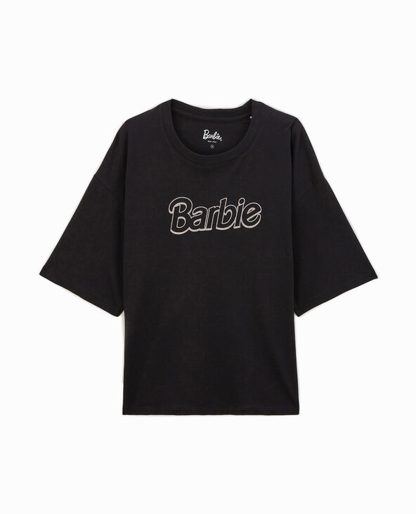 T-shirt oversize Barbie noir - Pimkie