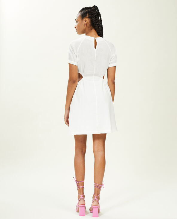Robe courte avec découpes côtés blanc - Pimkie