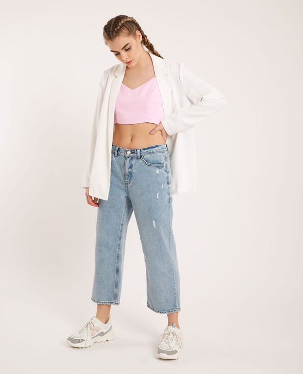 Blazer uni blanc - Pimkie