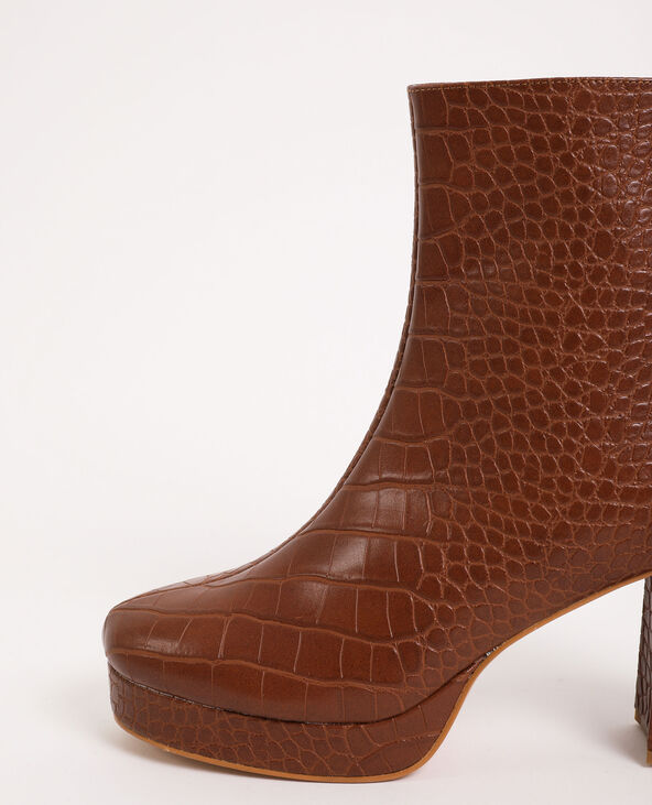 Boots plateforme marron - Pimkie