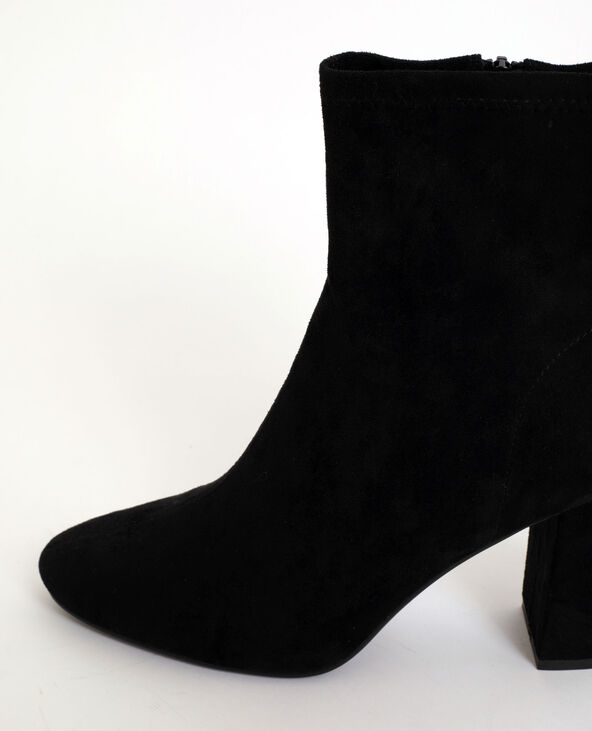 Bottes effet suédine noir - Pimkie