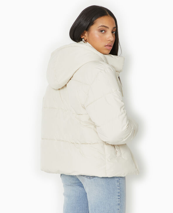 Doudoune avec capuche beige - Pimkie