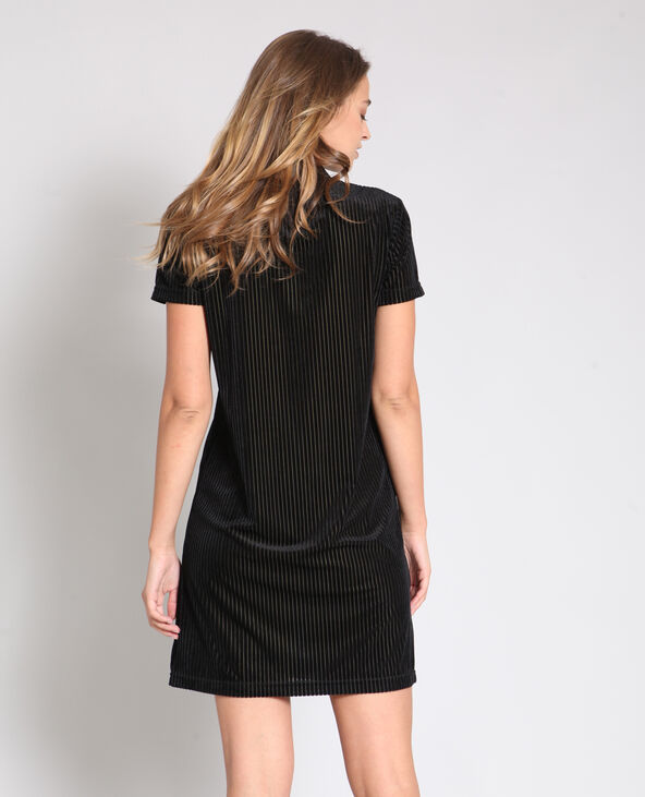 Robe à manches courtes noir - Pimkie