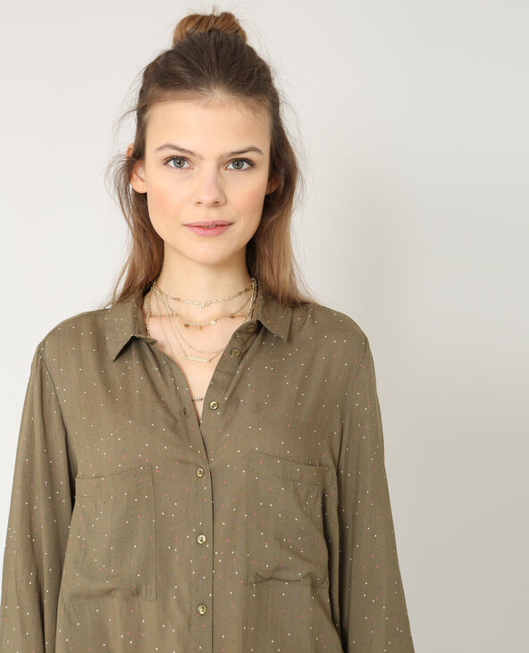 Chemise fluide taupe - Pimkie