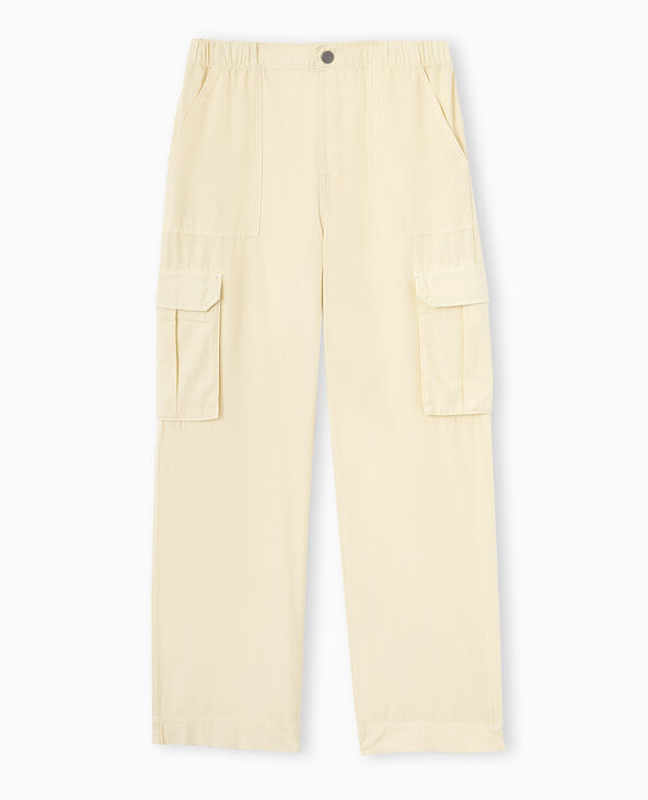 Pantalon large cargo beige - Pimkie