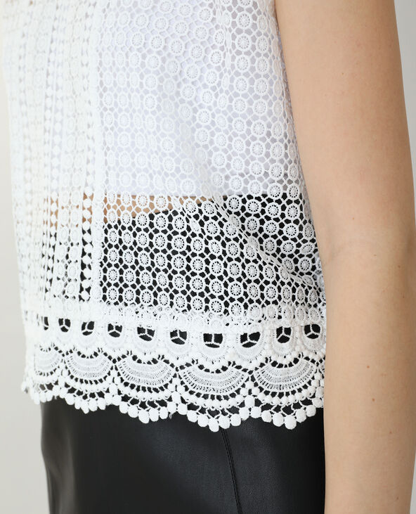 Top en dentelle blanc - Pimkie