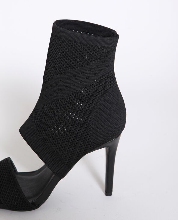 Sandales à talons aiguilles noir - Pimkie