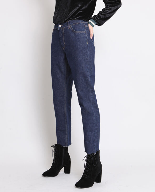 Jean droit mid waist bleu marine - Pimkie