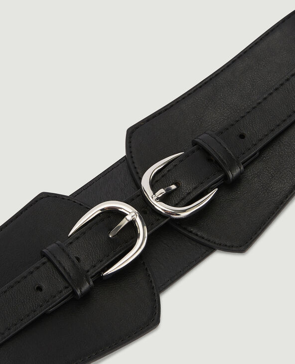 Ceinture large noir - Pimkie