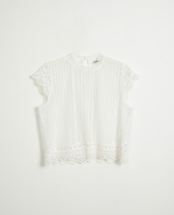 Top en dentelle blanc - Pimkie