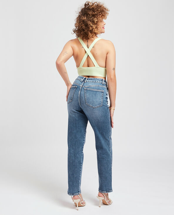 Jean droit stretch bleu - Pimkie