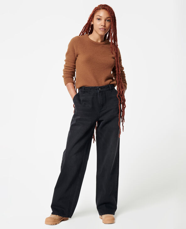Jean baggy taille basse noir - Pimkie