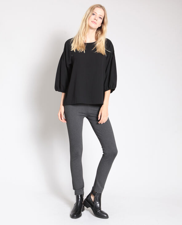 Tregging taille haute gris chiné - Pimkie